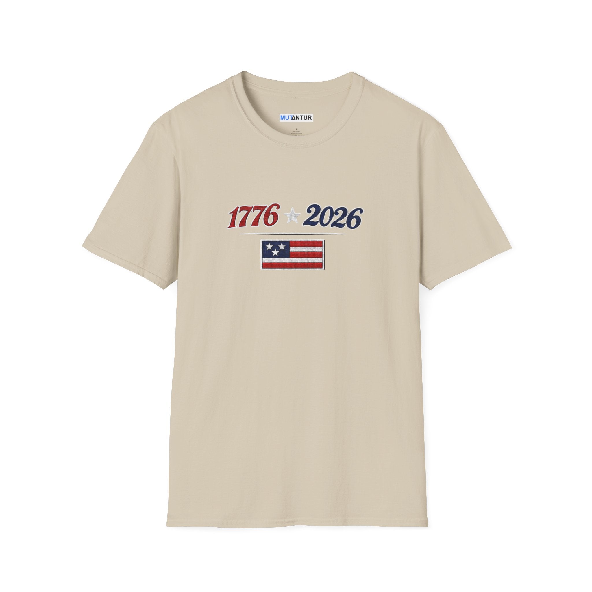 1776–2026 American Flag Anniversary T-Shirt — Patriotic Independence Day Tee - Mutantur Labs LLC