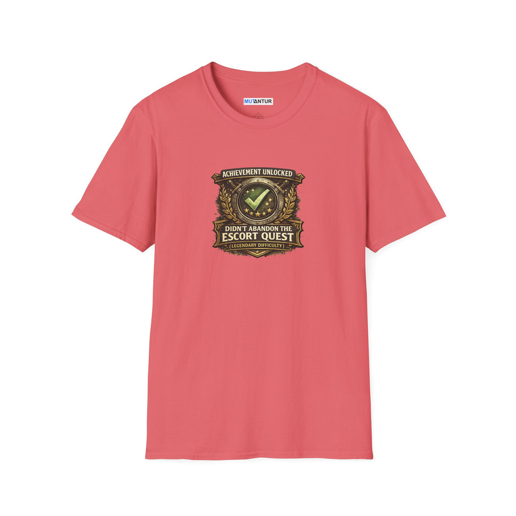 "Achievement Unlocked: Didn't Abandon the Escort Quest" Gamer Tee