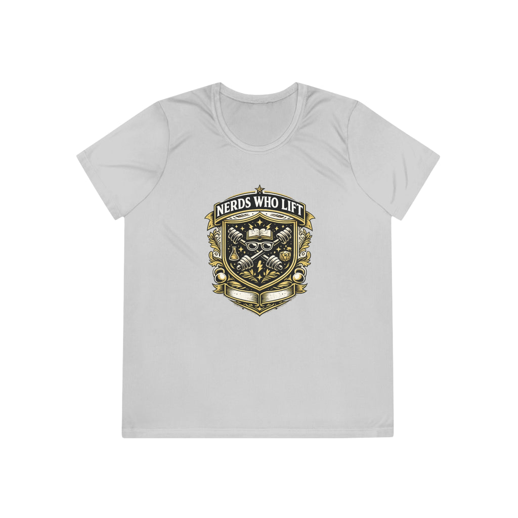 Nerds Who Lift Women’s Moisture Wicking Tee – Lightweight Fitness Nerd Performance Shirt - Mutantur Labs LLC