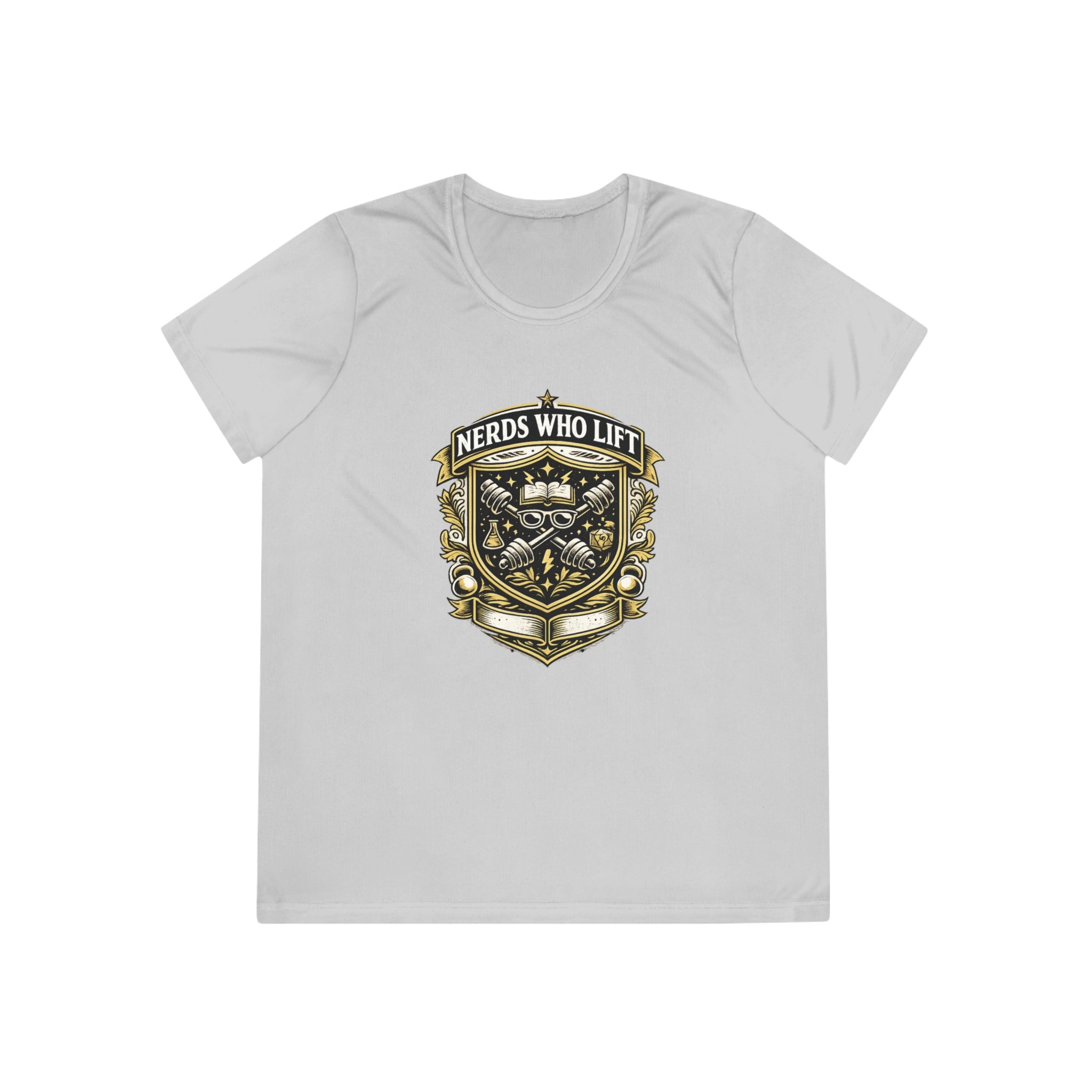 Nerds Who Lift Women’s Moisture Wicking Tee – Lightweight Fitness Nerd Performance Shirt - Mutantur Labs LLC