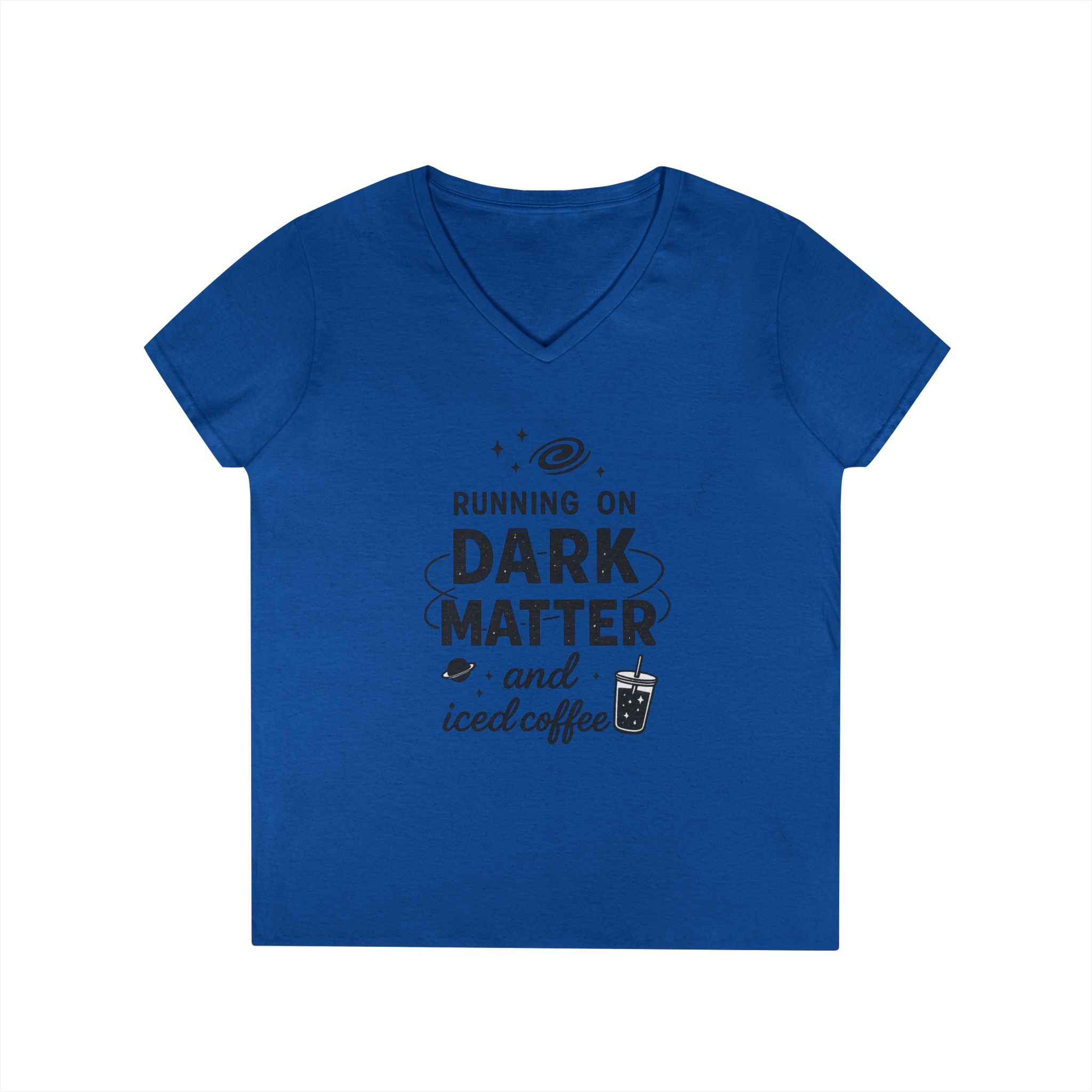 Running on Dark Matter and Iced Coffee T-Shirt | Funny Science Coffee Tee - Mutantur Labs LLC