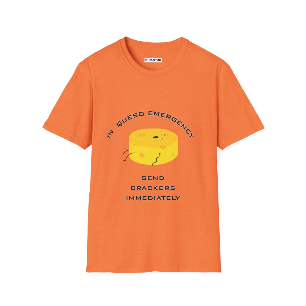 In Queso Emergency T-Shirt | Funny Cheese Pun Graphic Tee - Mutantur Labs LLC