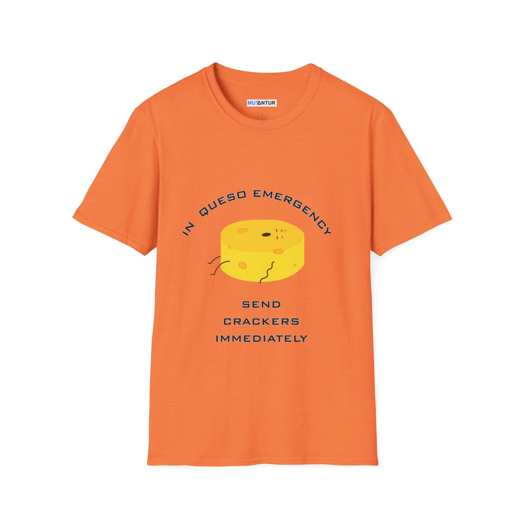 In Queso Emergency T-Shirt | Funny Cheese Pun Graphic Tee - Mutantur Labs LLC