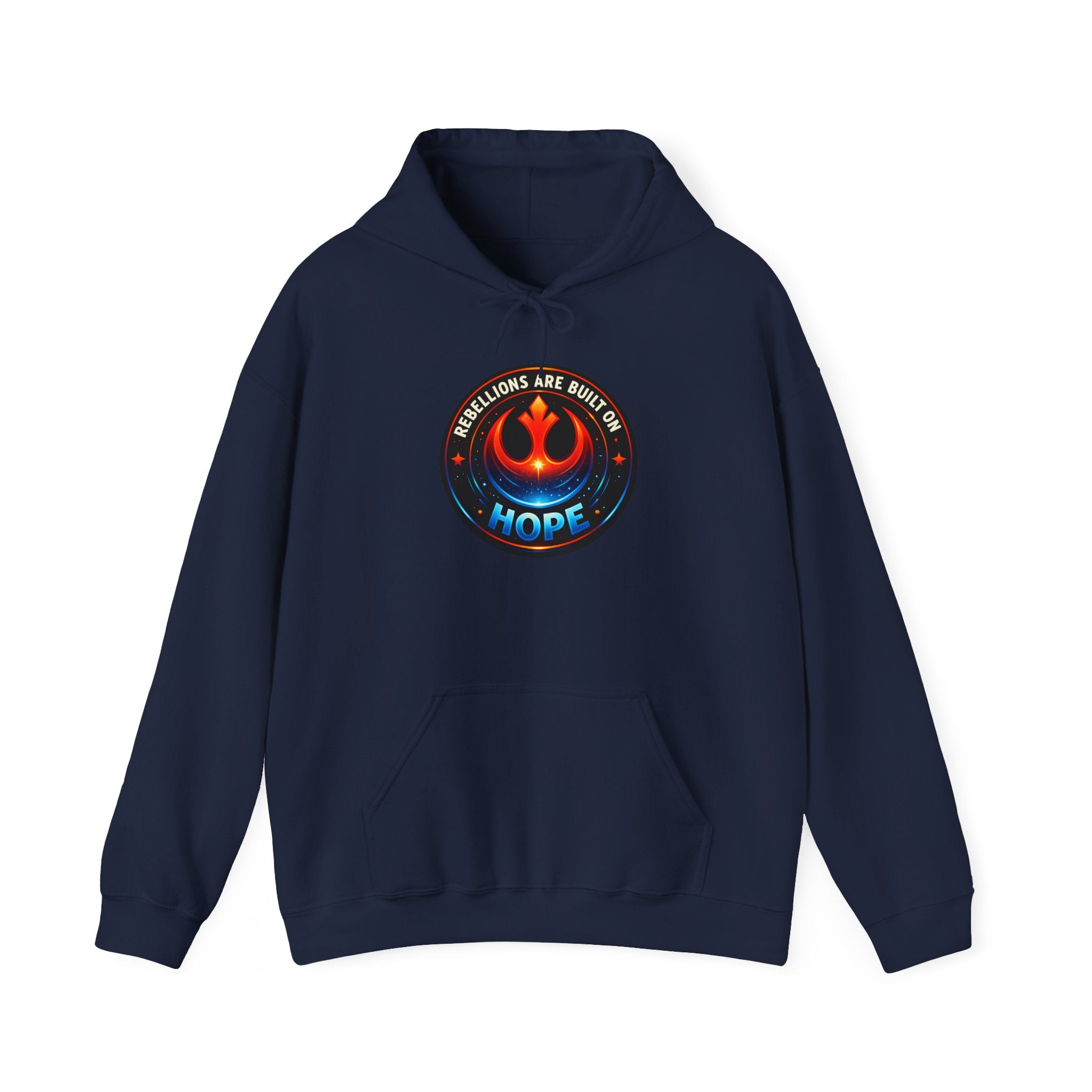 Rebellions are Built on Hope Rebel Emblem Hoodie - Mutantur Labs LLC