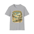 Astronaut Beach Club T-Shirt – Retro Space Beach Graphic Tee - Mutantur Labs LLC