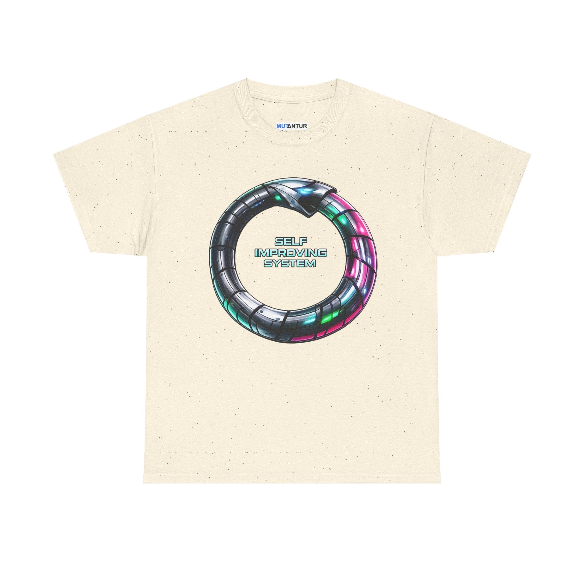Self Improving System T-Shirt | Retro Futuristic Ouroboros Tee