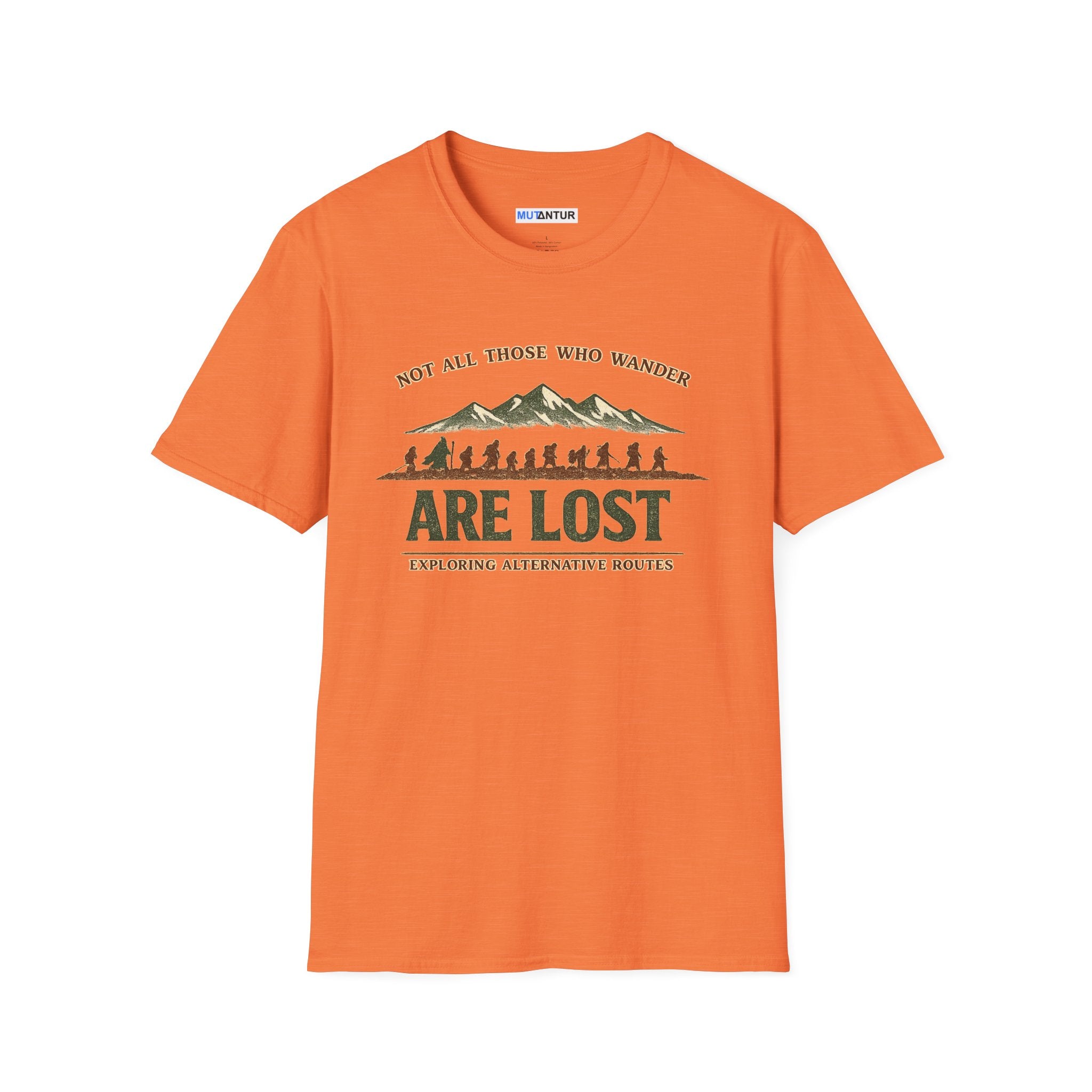 Not All Those Who Wander T-Shirt | Are Lost Exploring Alternative Routes Tee | Vintage Hiking Adventure Shirt
