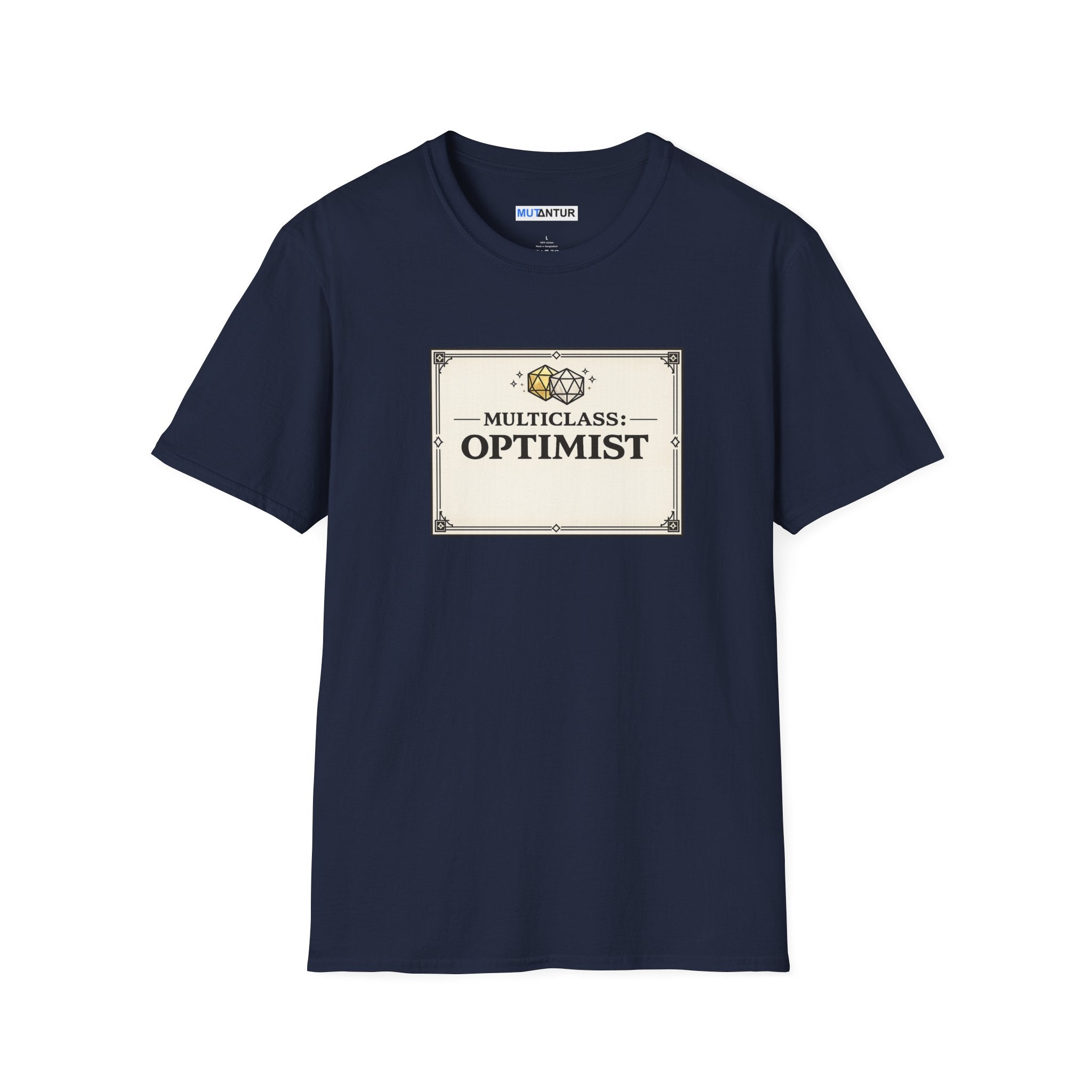 Multiclass: Optimist T-Shirt | Fantasy RPG Character Card Graphic Tee