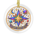 Hope Shines On Celestial Glass Ornament