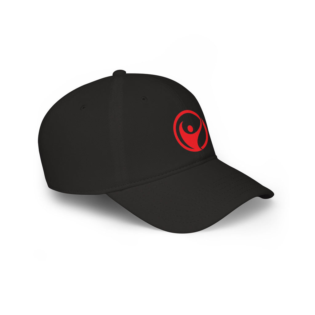 Intrepid Red Circular Logo Baseball Cap - Mutantur Labs LLC