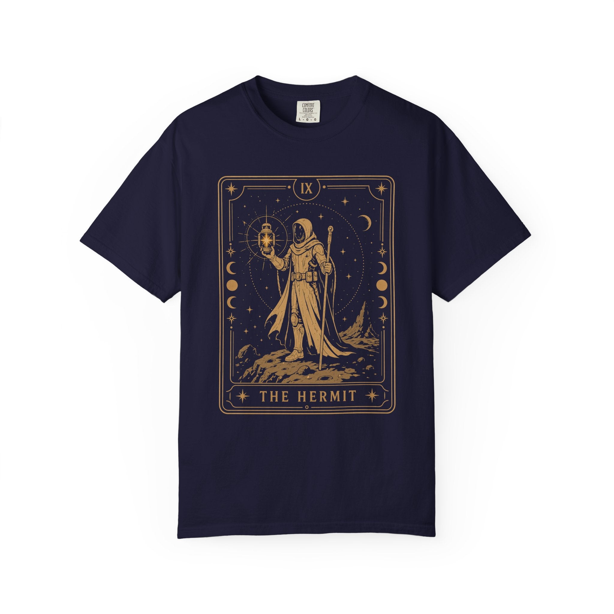 The Hermit Tarot T-Shirt | Comfort Colors Sci-Fi Tarot Graphic Tee