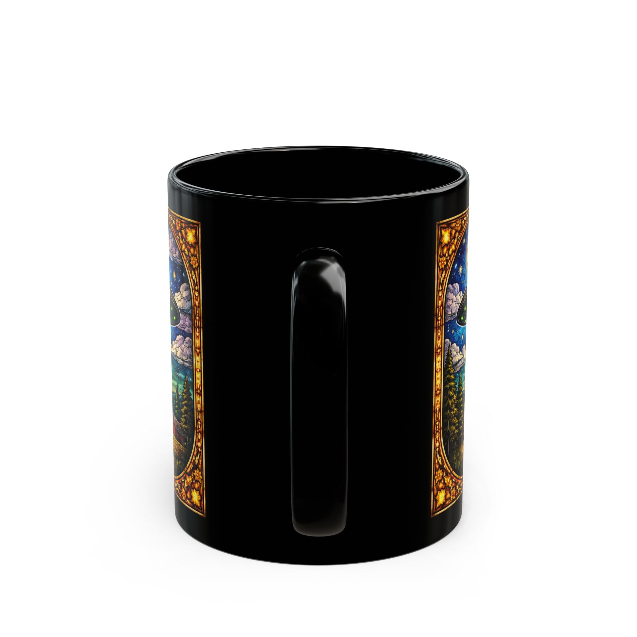 UFO Cow Abduction Mug | Funny Alien Cow Coffee Cup - Mutantur Labs LLC