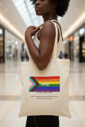 Ally Pride Tote Bag – Reusable Cotton Canvas LGBTQ+ Support Bag - Mutantur Labs LLC