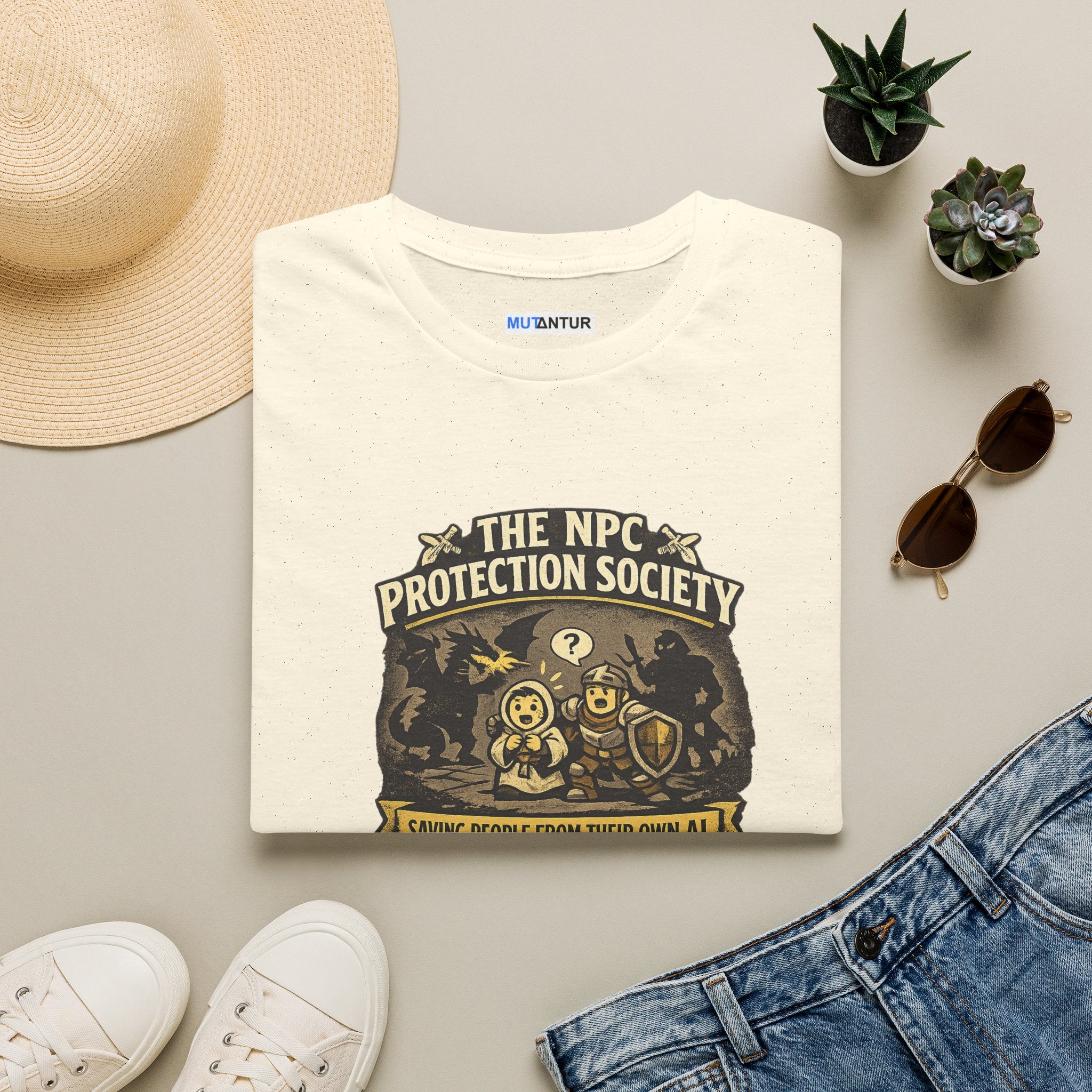 The NPC Protection Society Vintage Gaming Tee