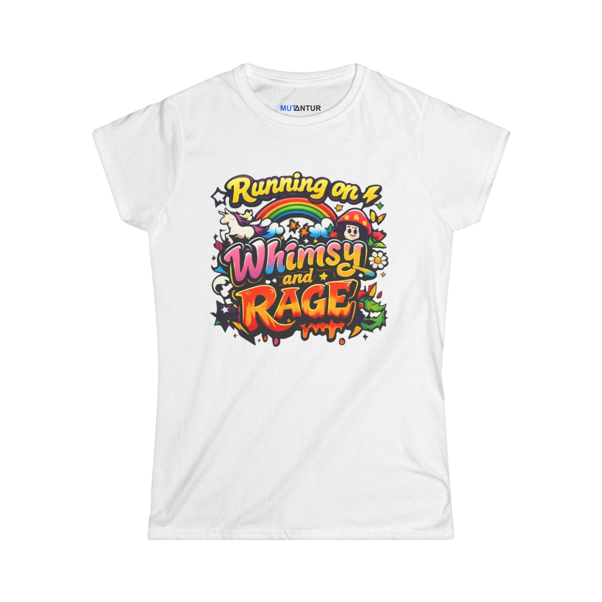 Running on Whimsy and Rage Tee - Mutantur Labs LLC
