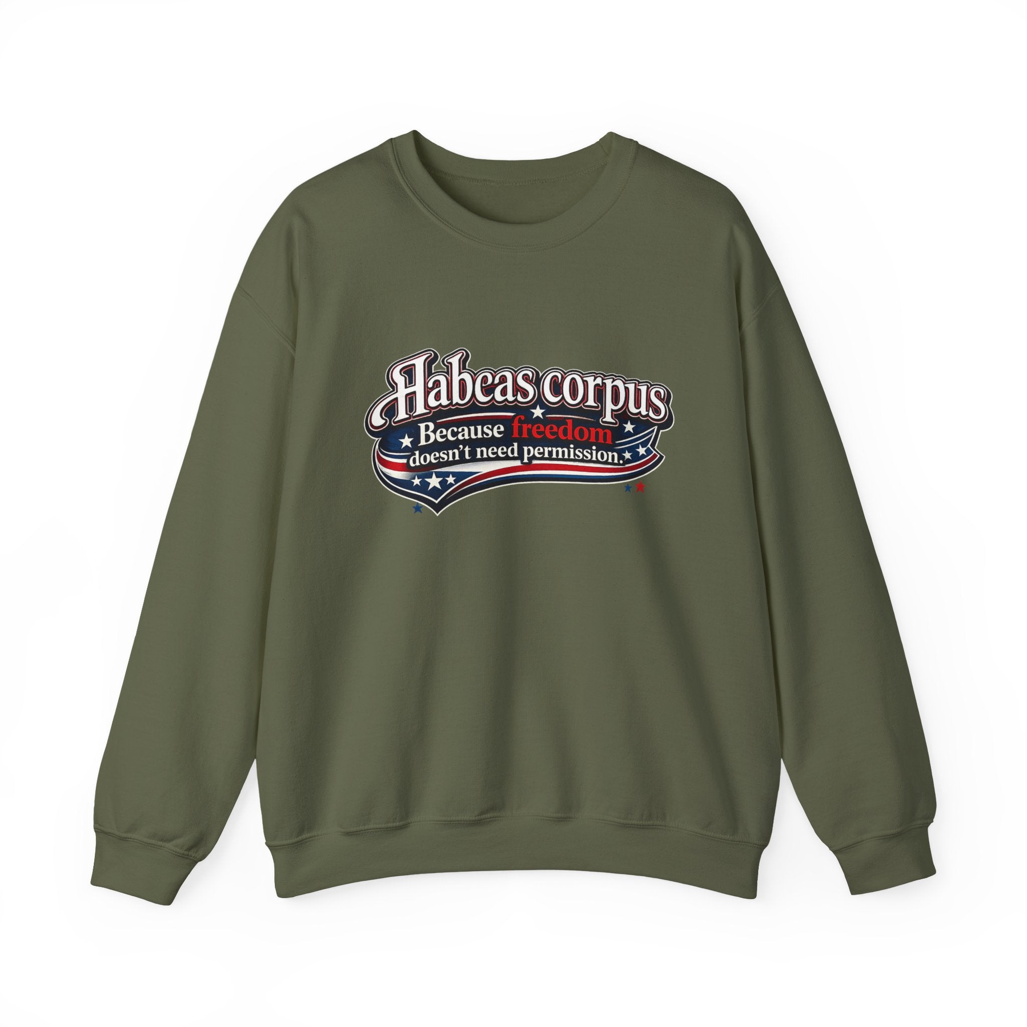 Habeas Corpus Sweatshirt – Because Freedom Doesn’t Need Permission Crewneck - Mutantur Labs LLC