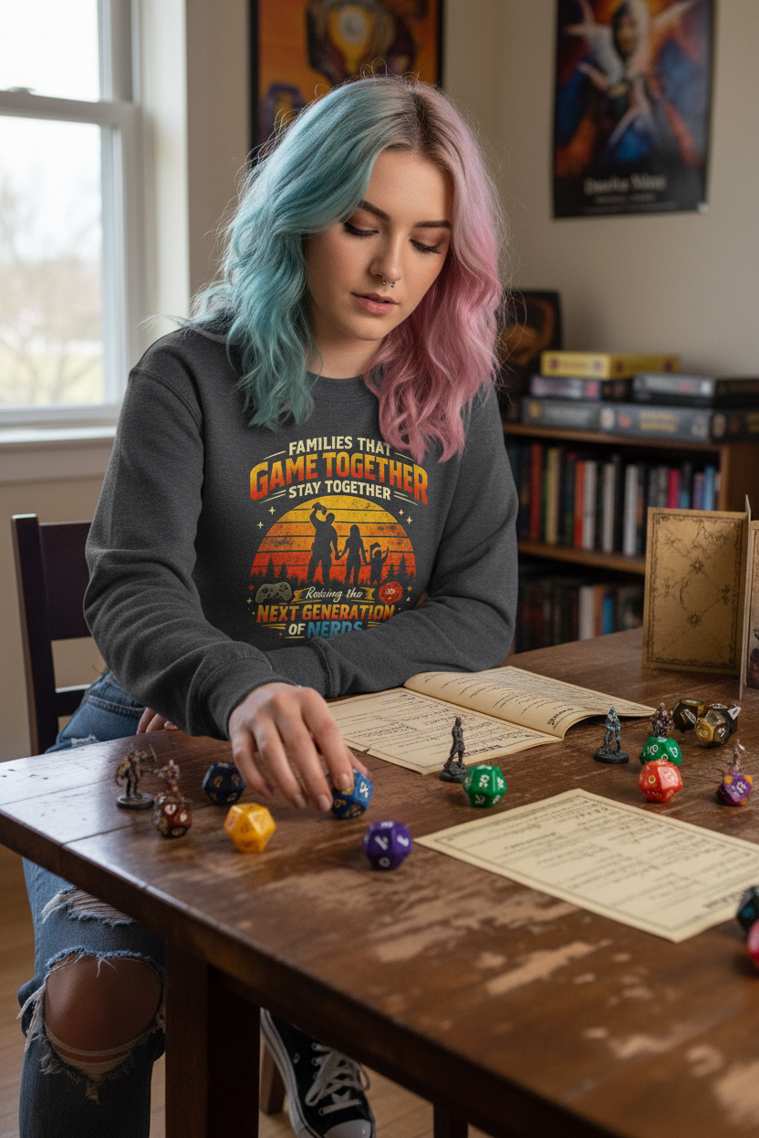Families That Game Together Stay Together Sweatshirt - Mutantur Labs LLC