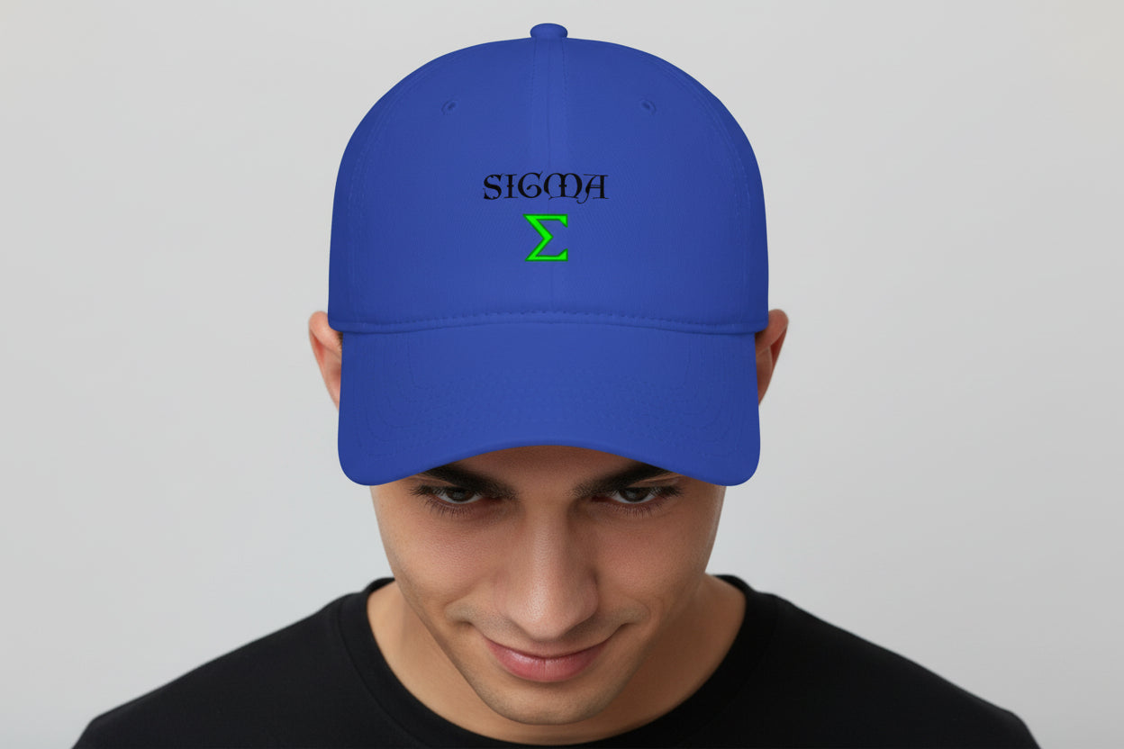Sigma Baseball Cap – Greek Letter Σ Low-Profile Hat - Mutantur Labs LLC
