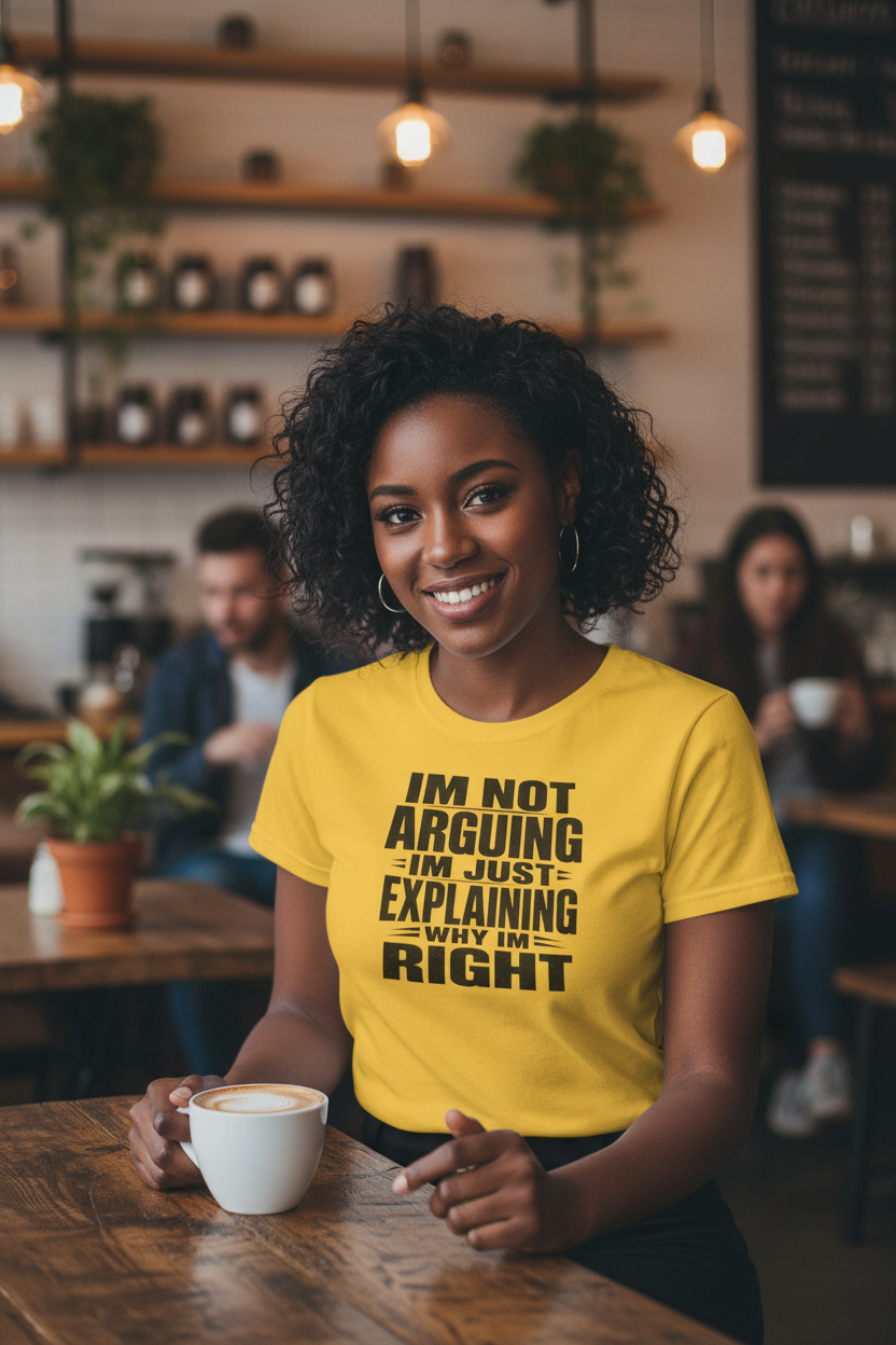 "I'm Not Arguing I'm Just Explaining Why I'm Right" Women's Tee - Funny Graphic Tee