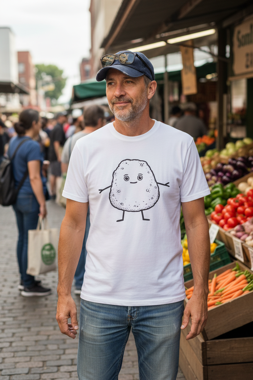 Cute Potato Cartoon T-Shirt — Veggie Graphic Tee - Mutantur Labs LLC