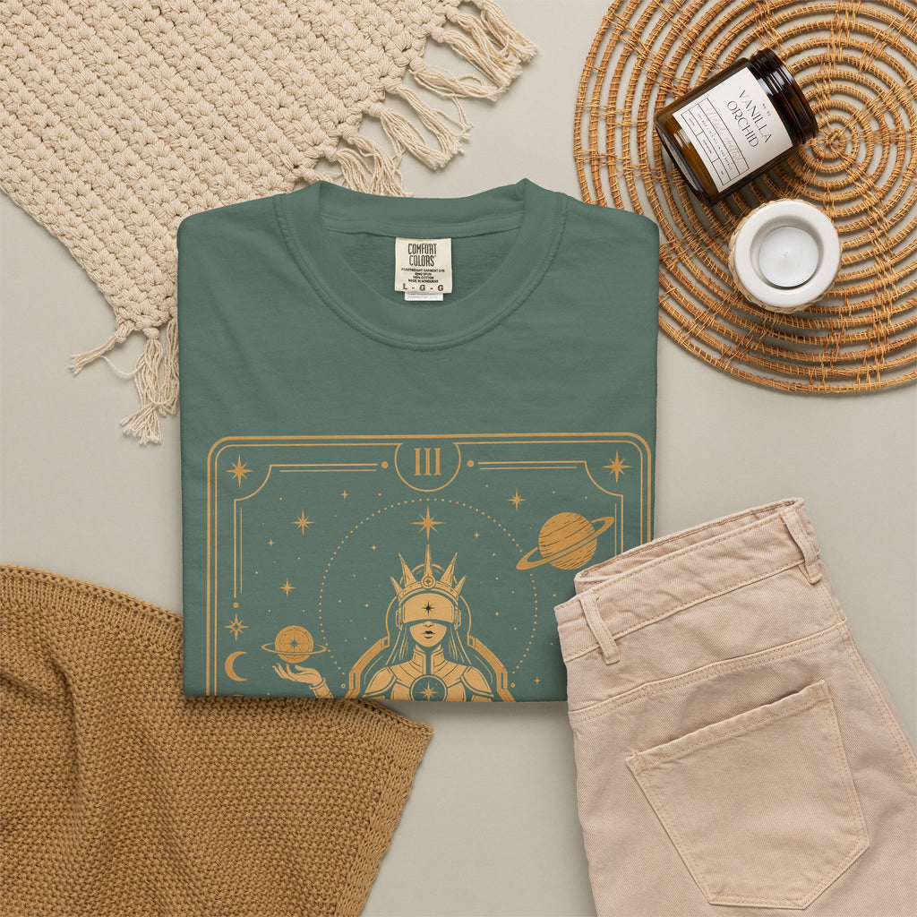 The Empress Tarot T-Shirt — Future Arcana Comfort Colors Graphic Tee