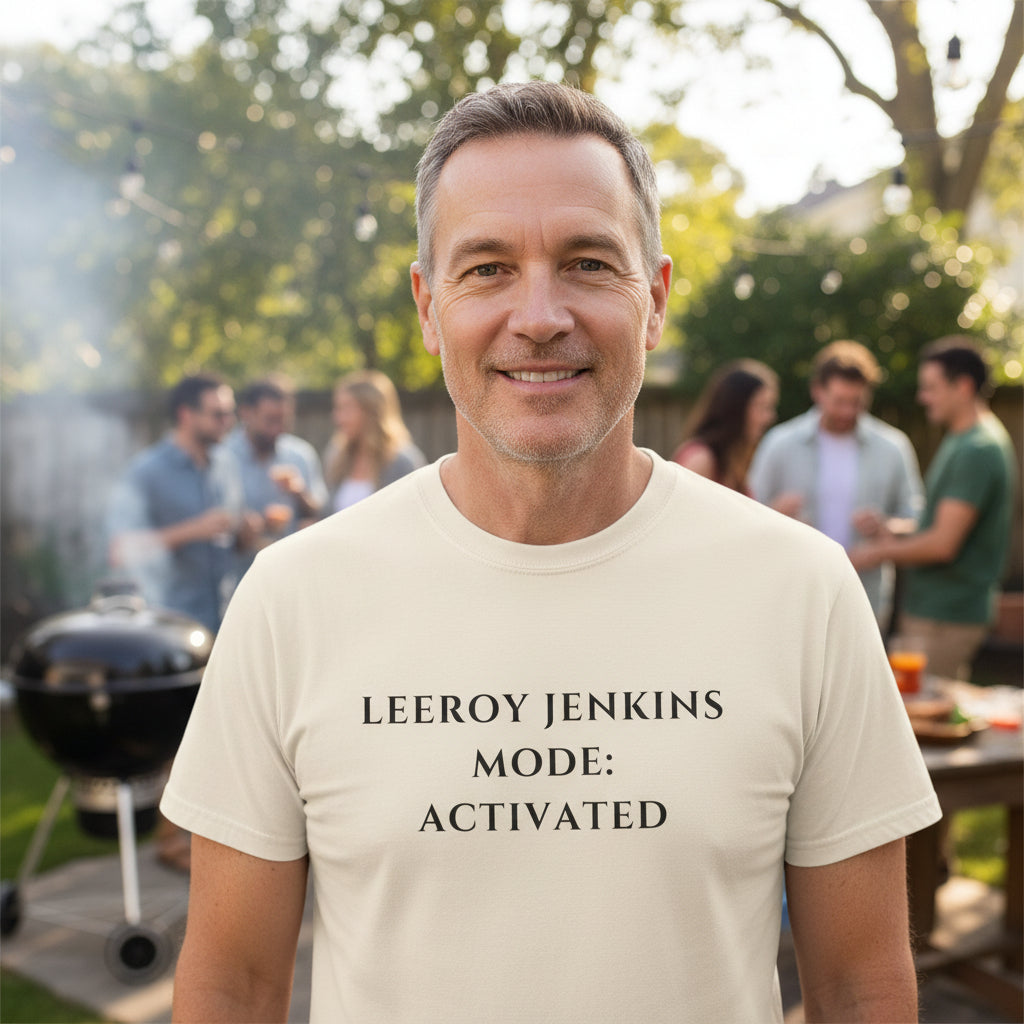 Leeroy Jenkins Mode Activated T-Shirt | Funny Gaming Quote Comfort Colors Tee - Mutantur Labs LLC