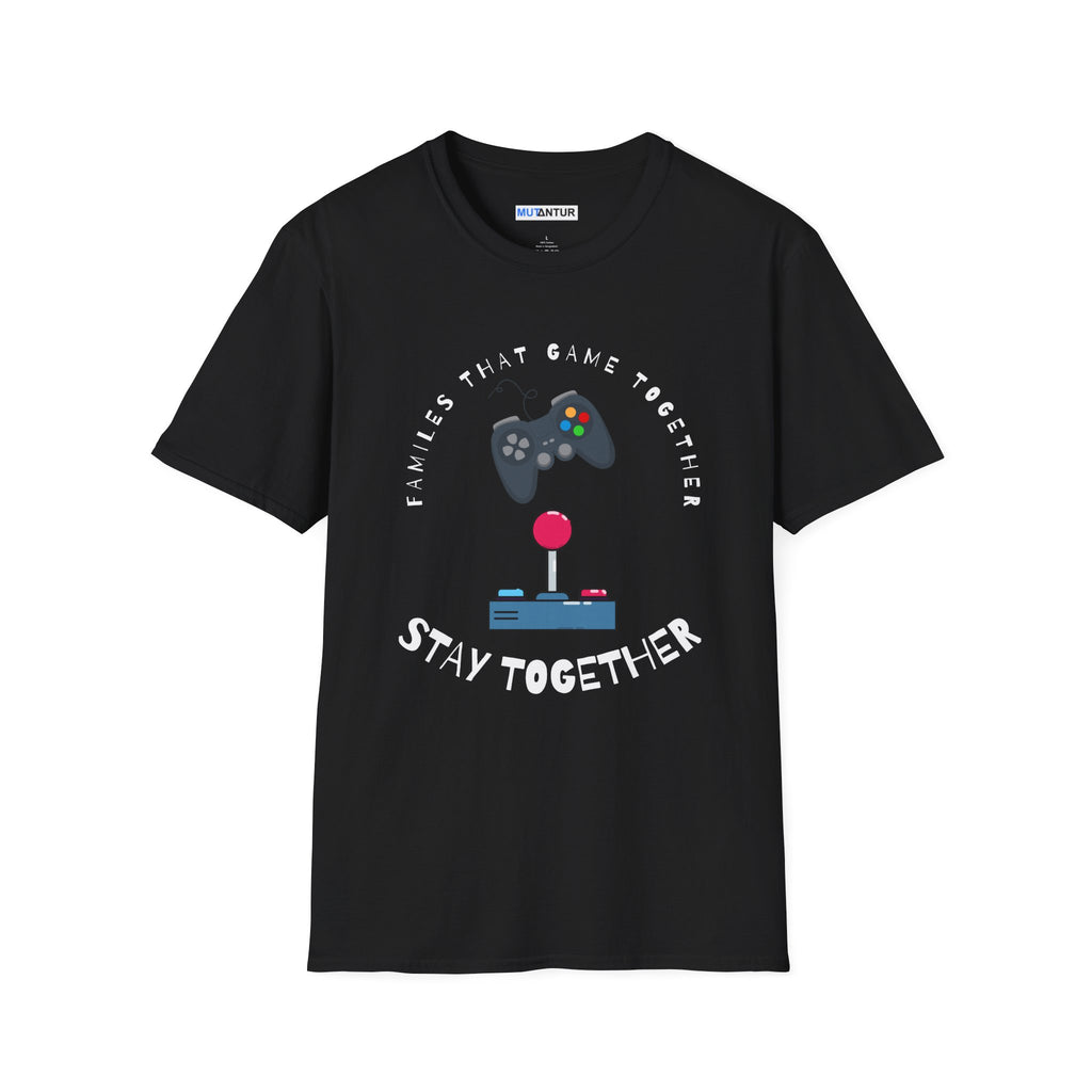 Family That Game Together Stay Together, Gamer Retro Controller Tee - Mutantur Labs LLC