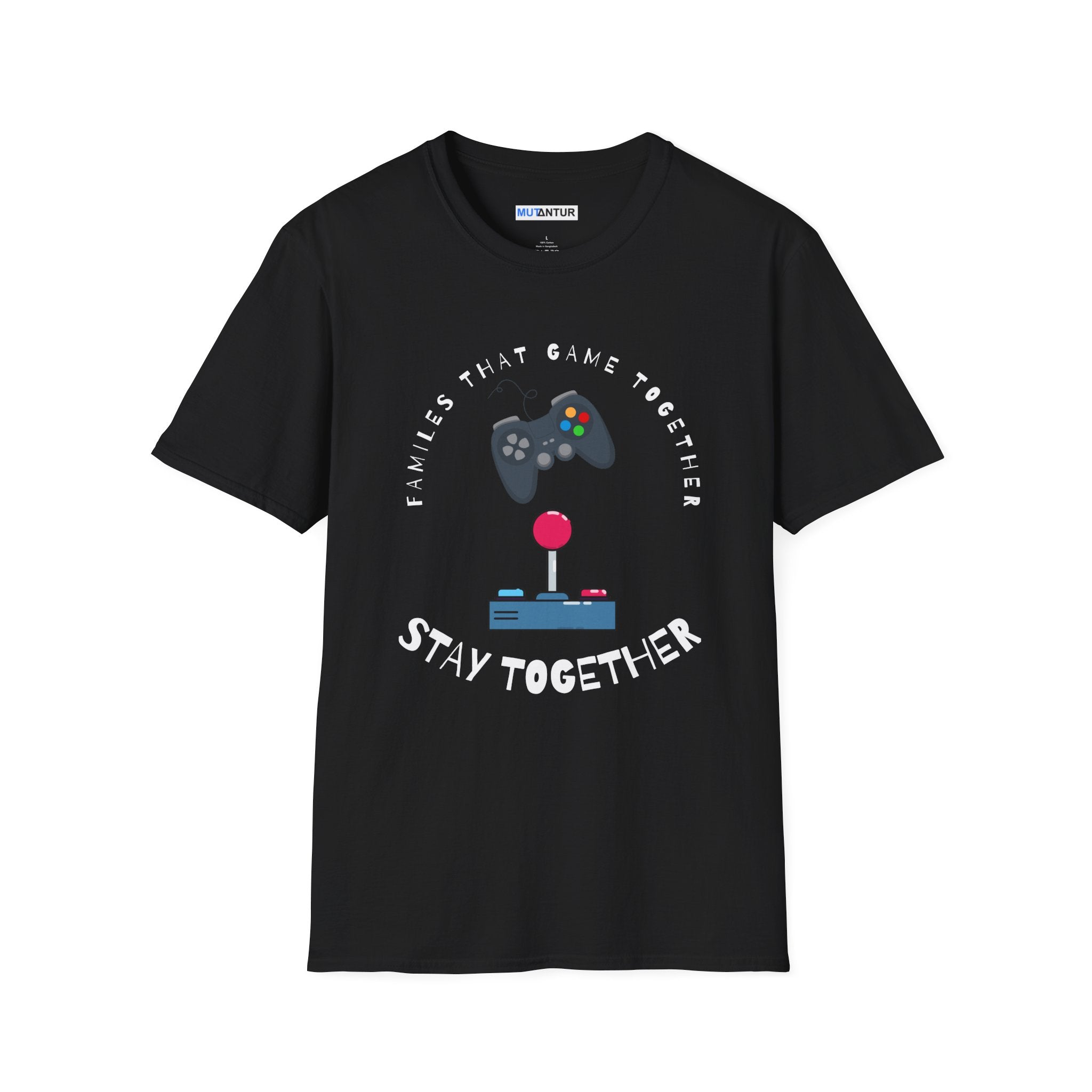 Family That Game Together Stay Together, Gamer Retro Controller Tee - Mutantur Labs LLC