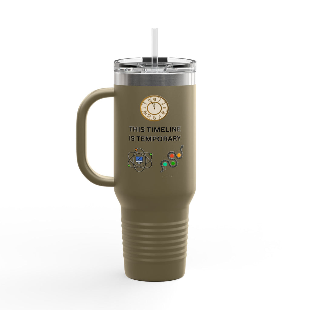 Upgrade Your Timeline 40oz Travel Mug — This Timeline Is Temporary Insulated Tumbler - Mutantur Labs LLC