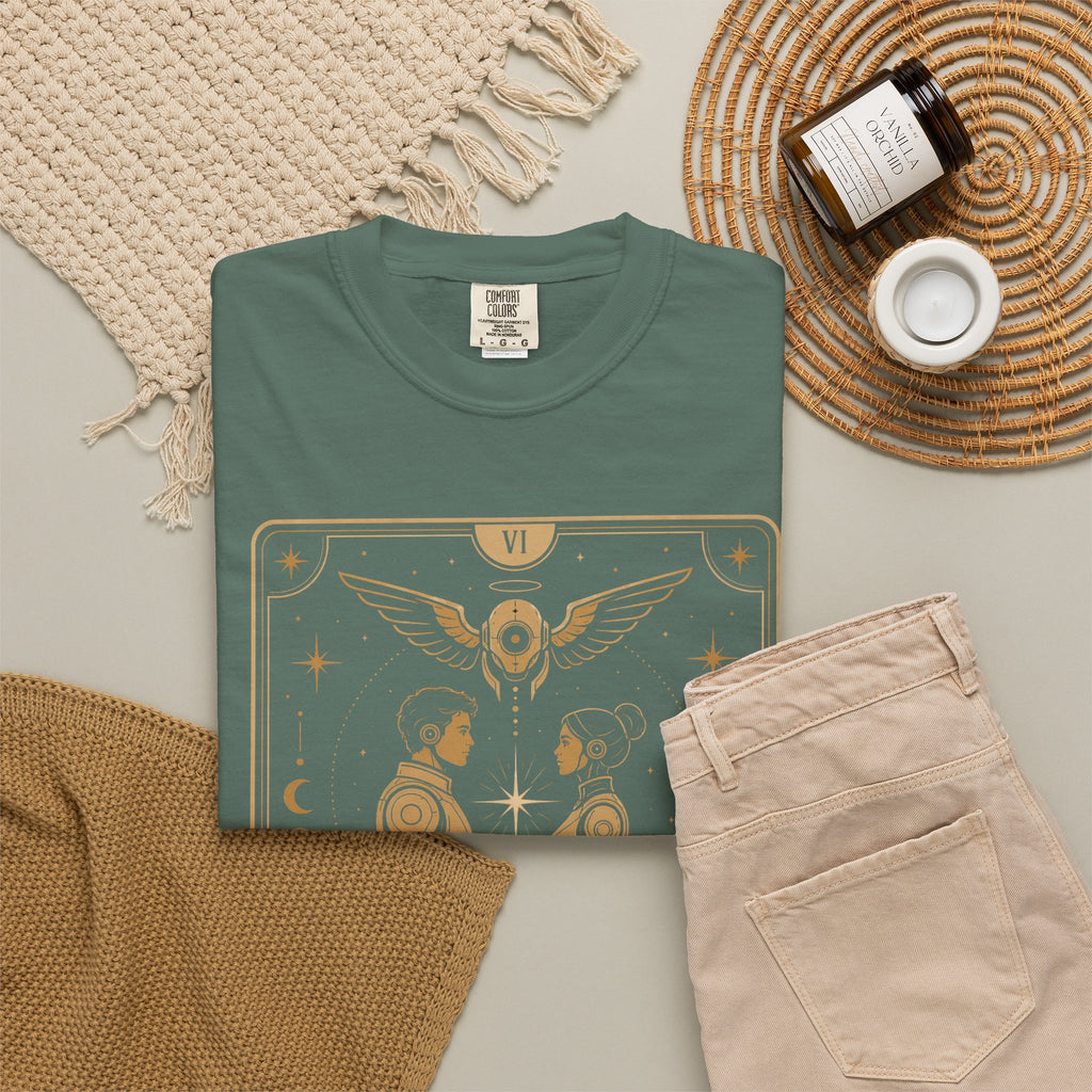 The Lovers Tarot T-Shirt — Future Arcana Comfort Colors Graphic Tee