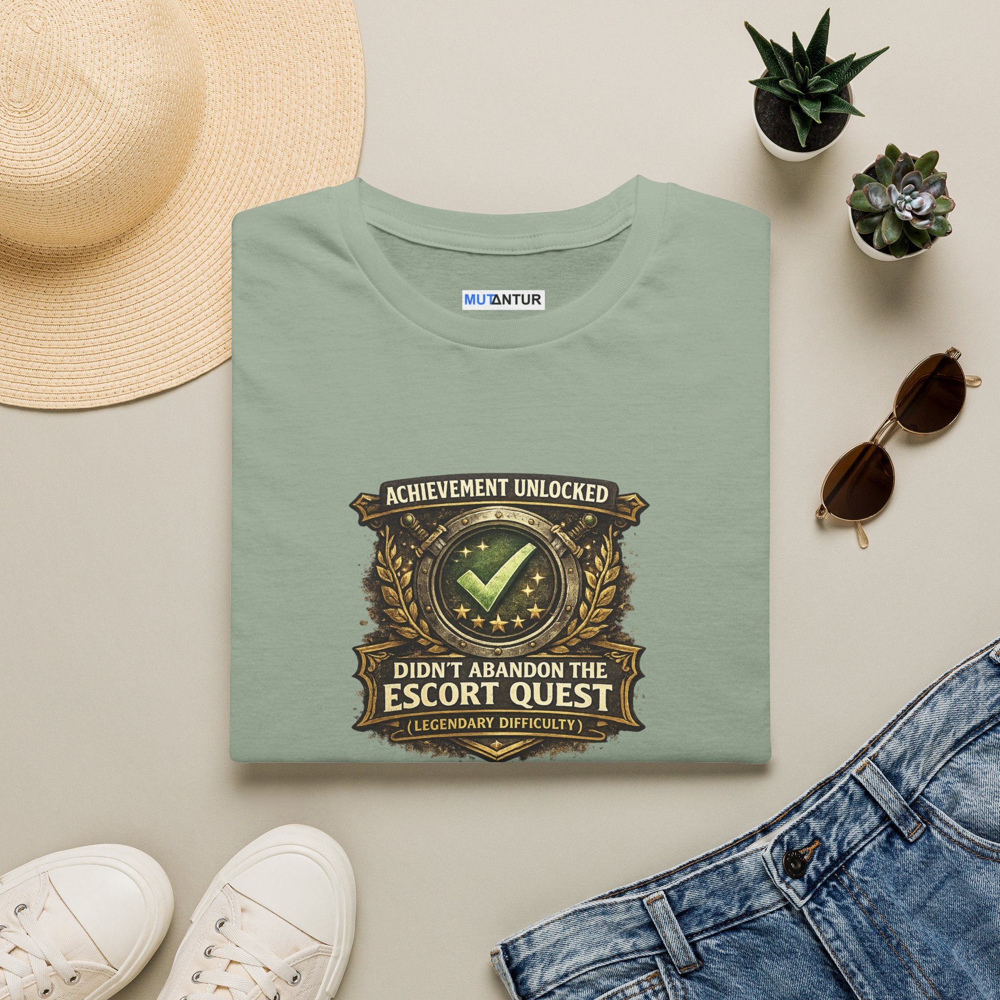"Achievement Unlocked: Didn't Abandon the Escort Quest" Gamer Tee