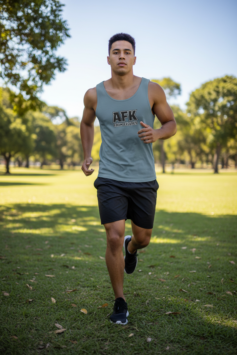 AFK From Excuses Tank Top — Funny Gamer Workout Comfort Colors Tank