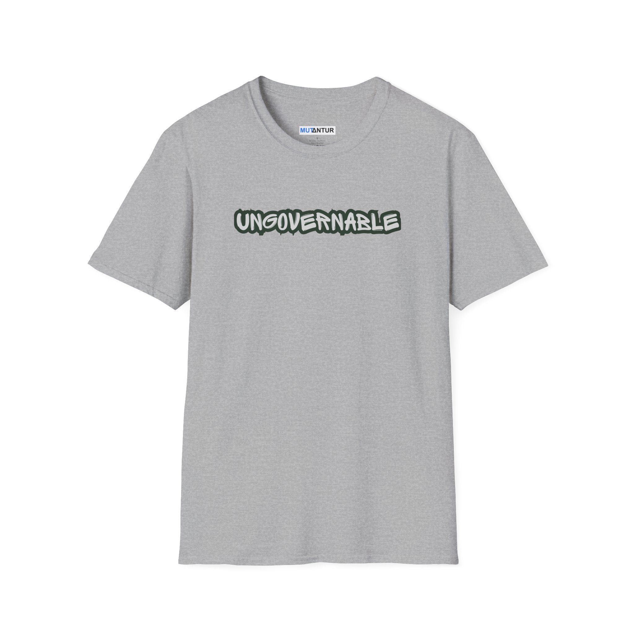 Ungovernable Graphic Tee — Bold Streetwear Statement T-Shirt - Mutantur Labs LLC