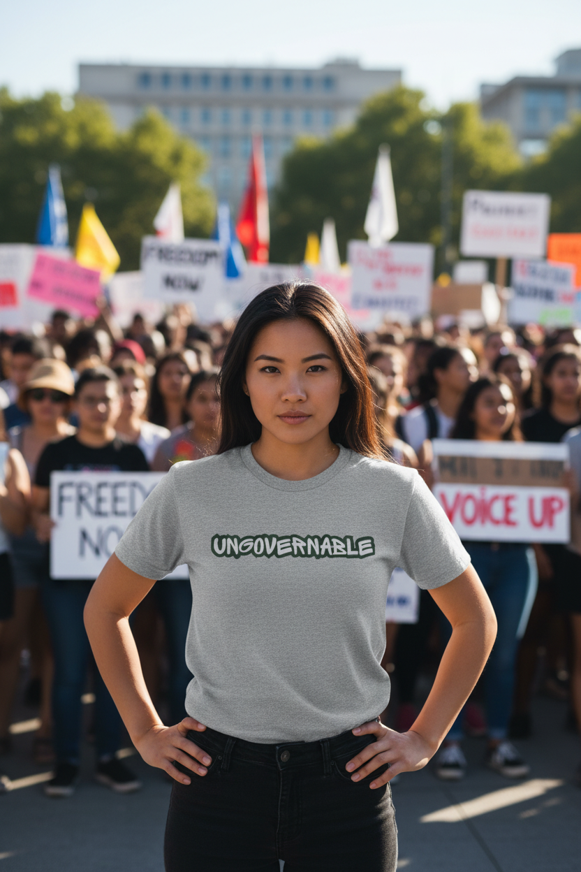 Ungovernable Graphic Tee — Bold Streetwear Statement T-Shirt - Mutantur Labs LLC