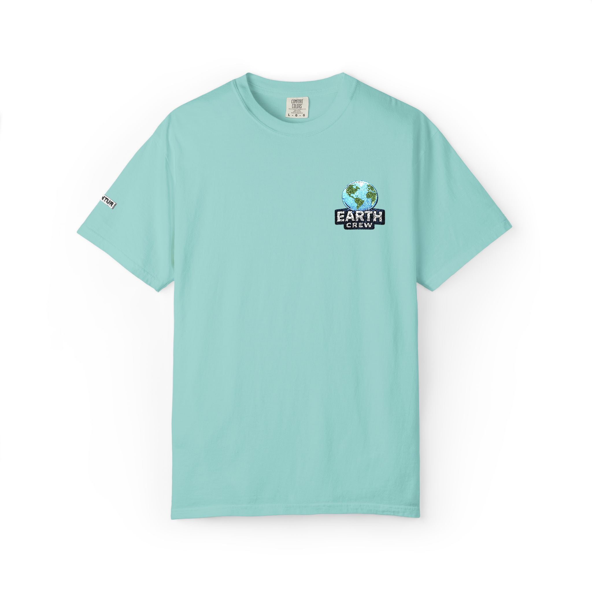 'Earth Crew' Embroidered Earth Comfort Colors Graphic Tee - Mutantur Labs LLC