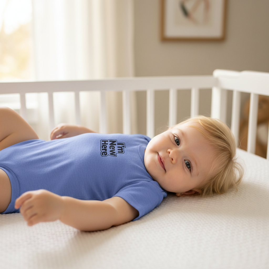 I’m New Here Infant Bodysuit — Funny Newborn Baby Outfit