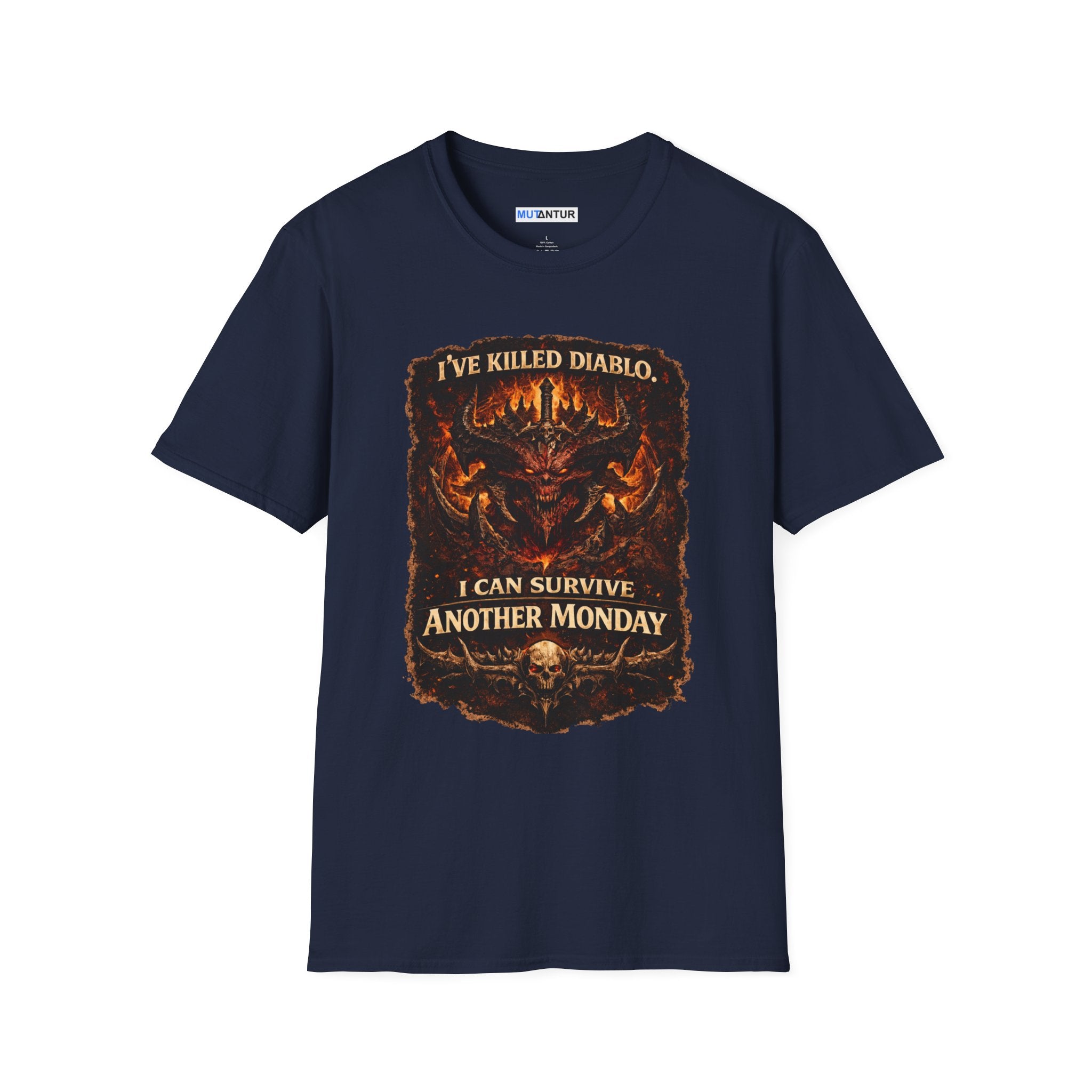 Diablo I Can Survive Another Monday gamer T-Shirt - Mutantur Labs LLC