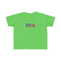Tiny Human Big Mission Toddler T-Shirt — Colorful Sci-Fi Kids Graphic Tee