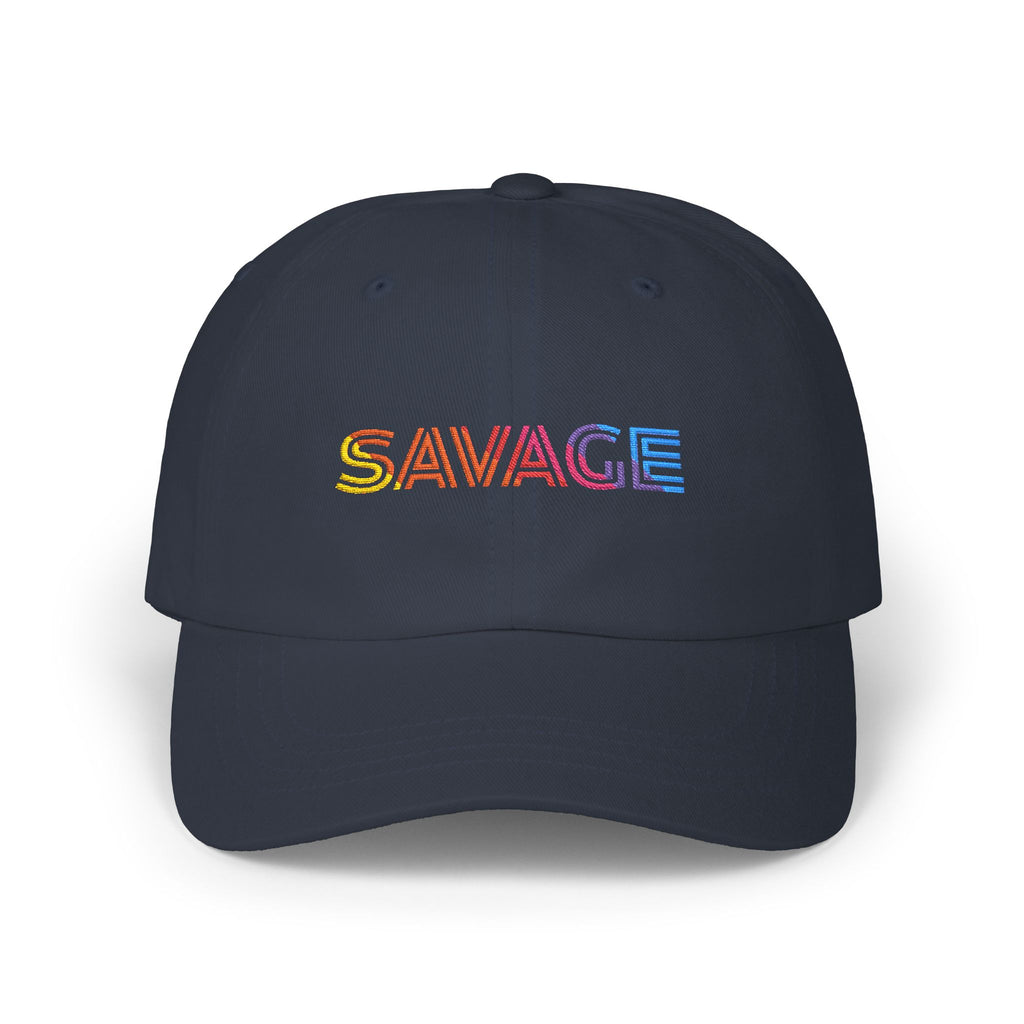 Savage rainbow embroidered Classic Dad Cap - Mutantur Labs LLC