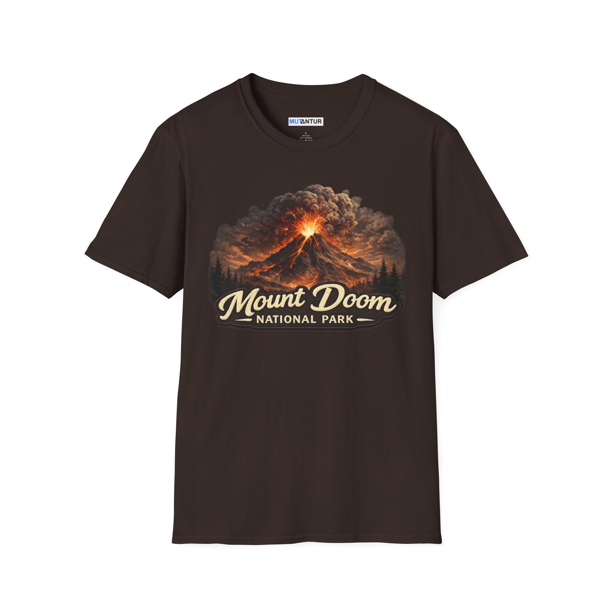Mount Doom National Park T-Shirt — Volcanic Eruption Graphic Tee