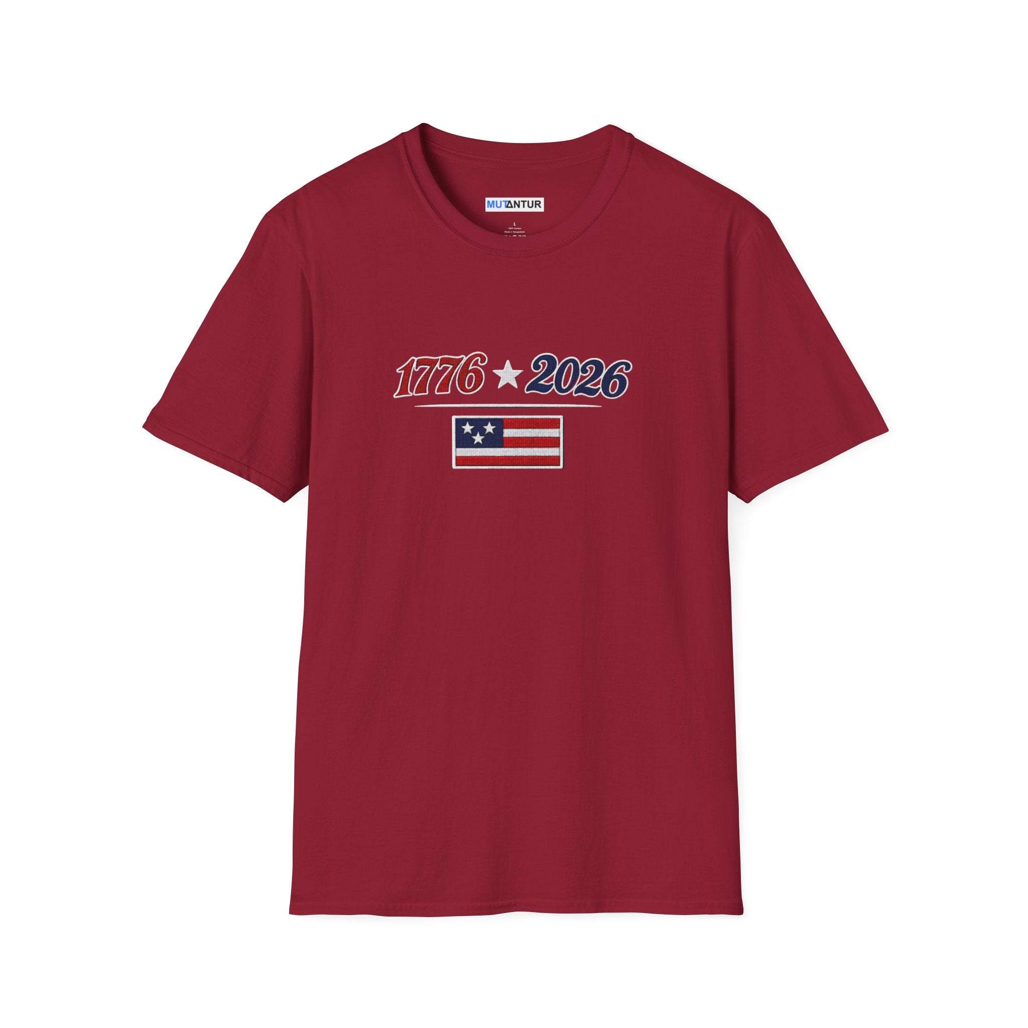 1776–2026 American Flag Anniversary T-Shirt — Patriotic Independence Day Tee - Mutantur Labs LLC