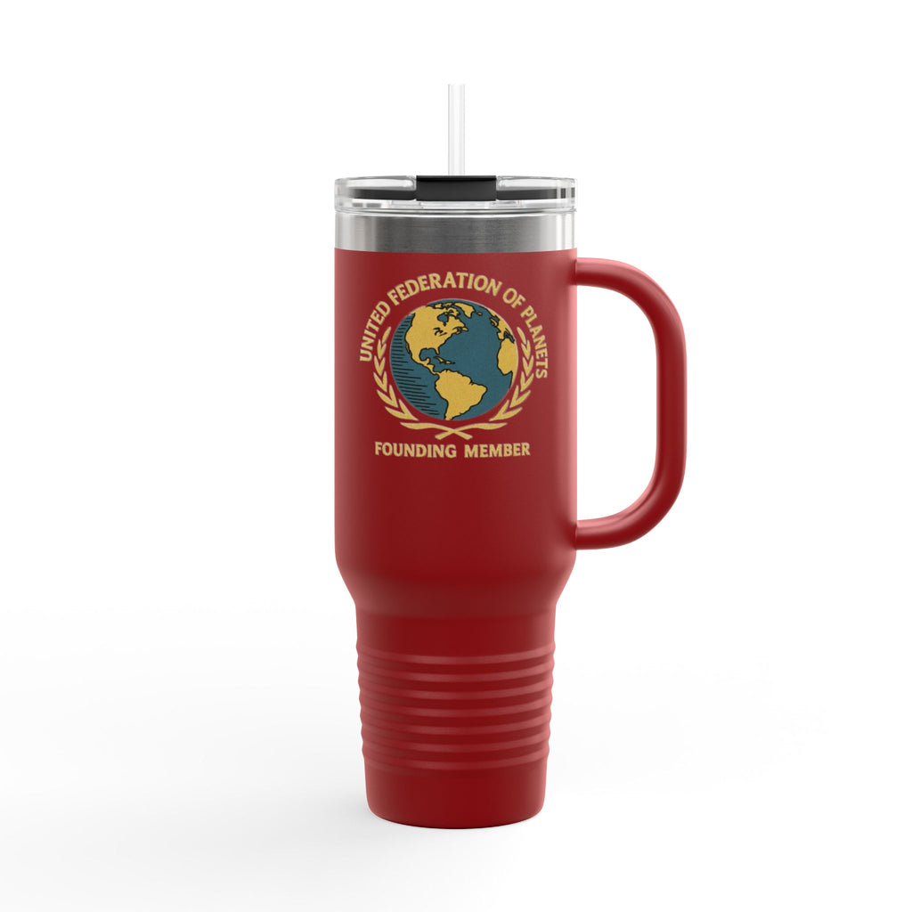 40oz Insulated Travel Mug — 'United Federation of Planets' Founding Member Travel Tumbler