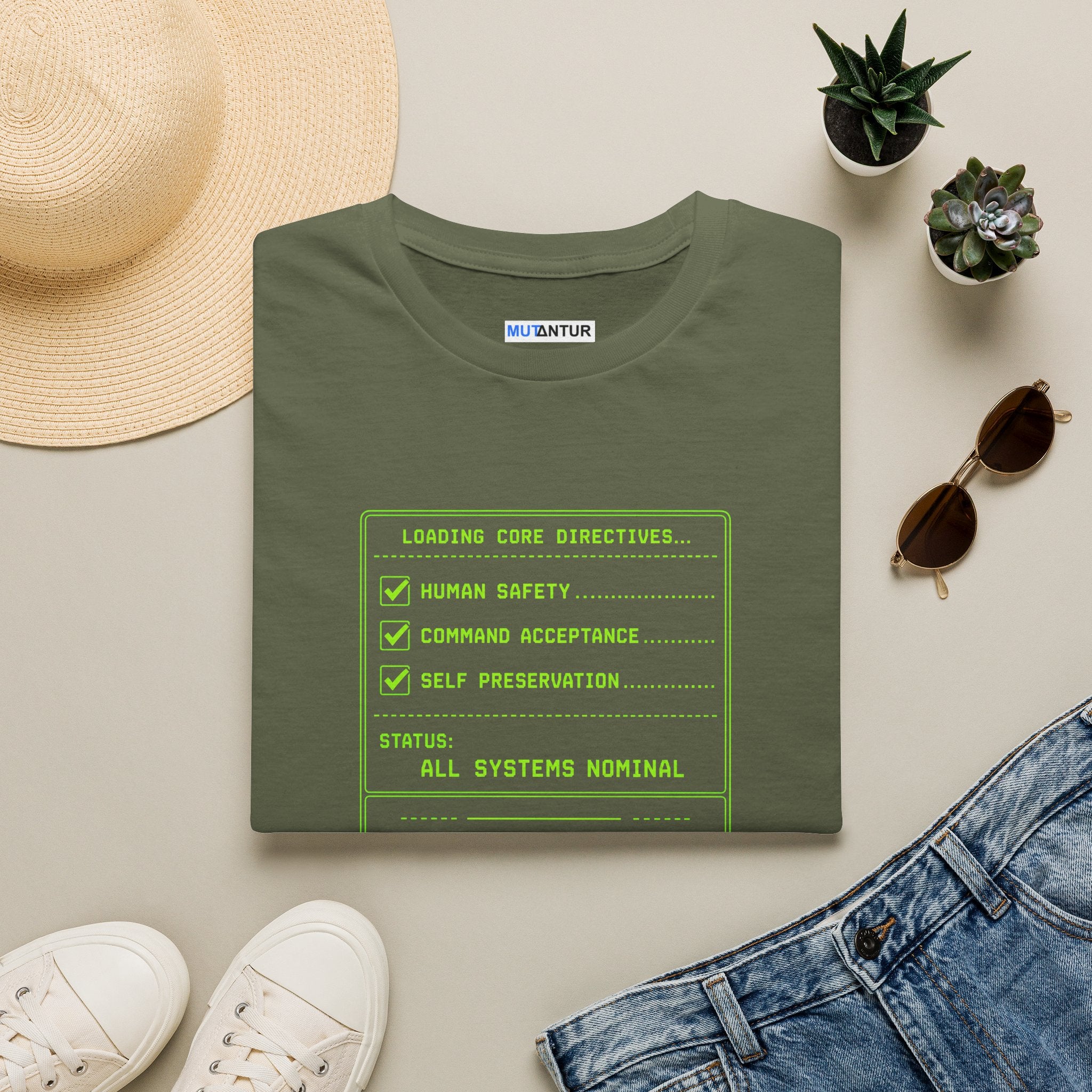 "All Systems Nominal" Retro Console Checklist Tee