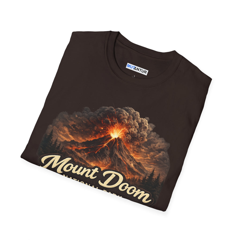 Mount Doom National Park T-Shirt — Volcanic Eruption Graphic Tee