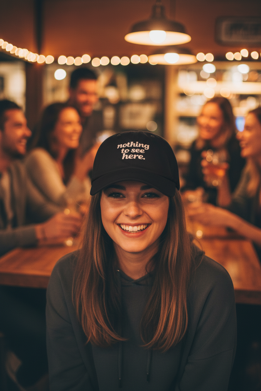 Nothing to See Here Dad Cap — Casual Baseball Hat