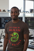 Release the Dragon T-Shirt | Green Dragon Illustration, Retro Script - Mutantur Labs LLC