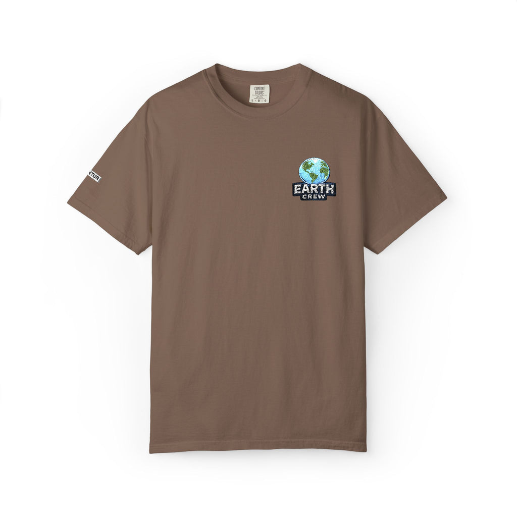 'Earth Crew' Embroidered Earth Comfort Colors Graphic Tee - Mutantur Labs LLC