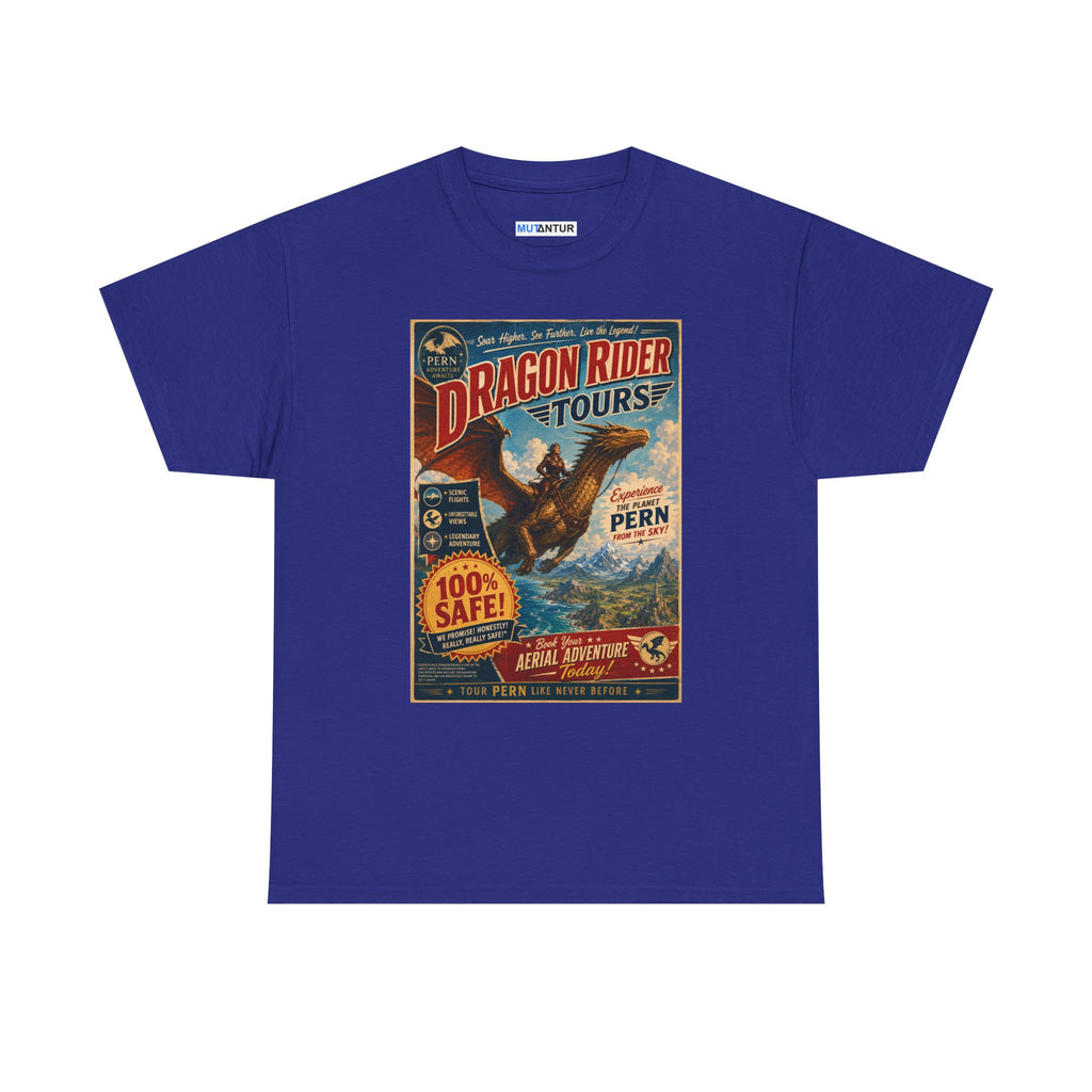 Dragon Rider Tours Vintage Poster T‑Shirt - Mutantur Labs LLC