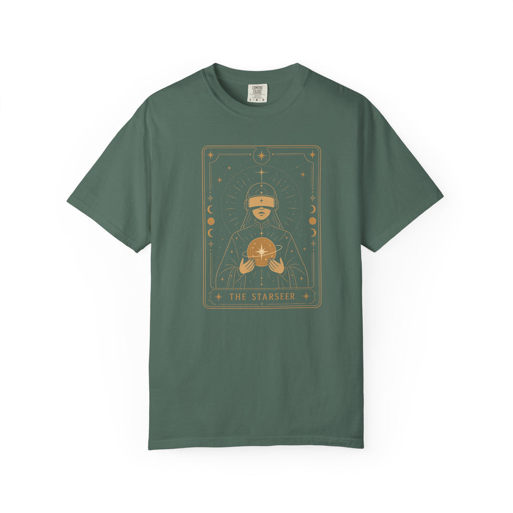 Star Seer Tarot Sci-Fi Graphic Tee – Futuristic T-Shirt Gift for Space Nerds - Mutantur Labs LLC