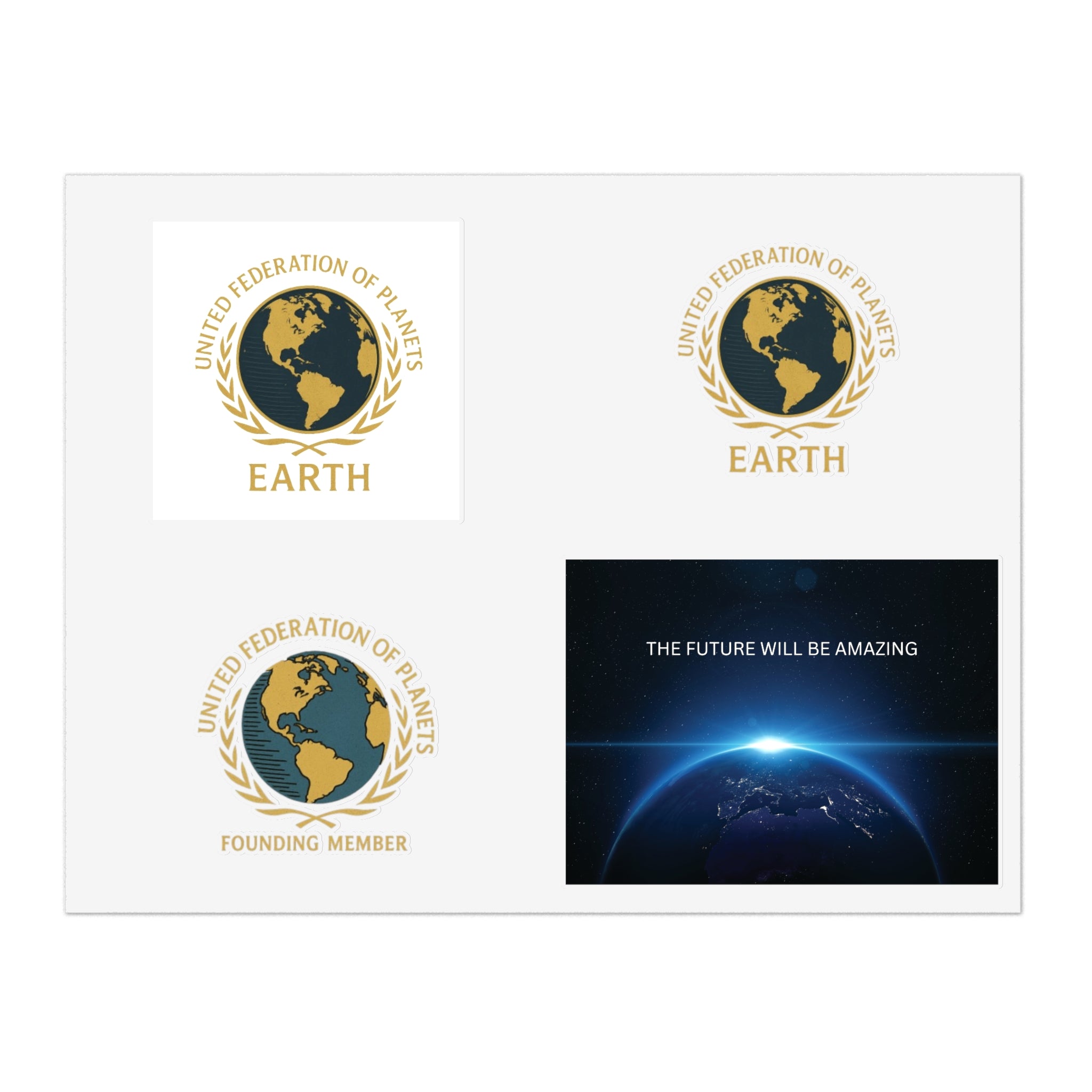United Federation of Planets Sticker Sheets, Journal Accessories,